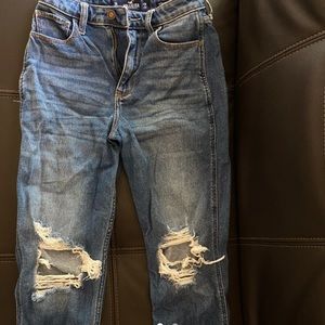 ultra high rise ripped mom jeans (regular length)